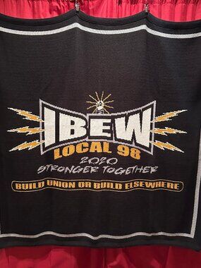 IBEW98 Union "2020 Stronger Together" 60" x 58" Hudson Blanket
